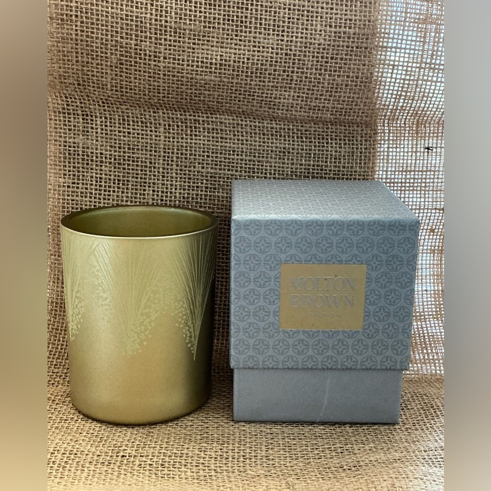 EMPTY Molton Brown London Vintage 2016 With Elderflower Candle Glass Jar
